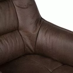 Furnitive Bürostuhl Grately - Microfaser / Nylon - Braun / Schwarz -Büromöbel Verkaufsgeschäft 1000218362 220330 050 DETAILS P000000001000218362