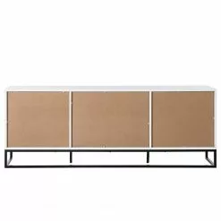 Fredriks Sideboard White Hall I - Matt Weiß / Schwarz -Büromöbel Verkaufsgeschäft 1000218366 210311 10575300004 DETAILS P000000001000218366