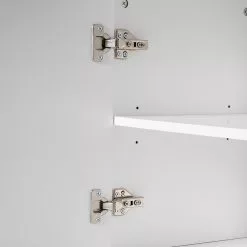 Fredriks Sideboard White Hall I - Matt Weiß / Schwarz -Büromöbel Verkaufsgeschäft 1000218366 210311 10580000009 DETAILS P000000001000218366