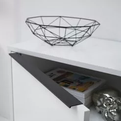 Fredriks Sideboard White Hall I - Matt Weiß / Schwarz -Büromöbel Verkaufsgeschäft 1000218366 210316 08055600005 DETAILS P000000001000218366