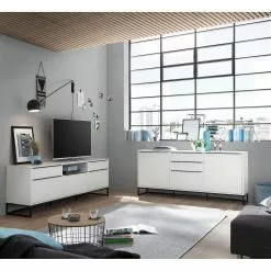 Fredriks Sideboard White Hall II - Matt Weiß / Schwarz 25 Fredriks Sideboard White Hall II - Matt Weiß / Schwarz -Büromöbel Verkaufsgeschäft 1000218367 210303 08540300001 MOOD DETAILS P000000001000218367 mood