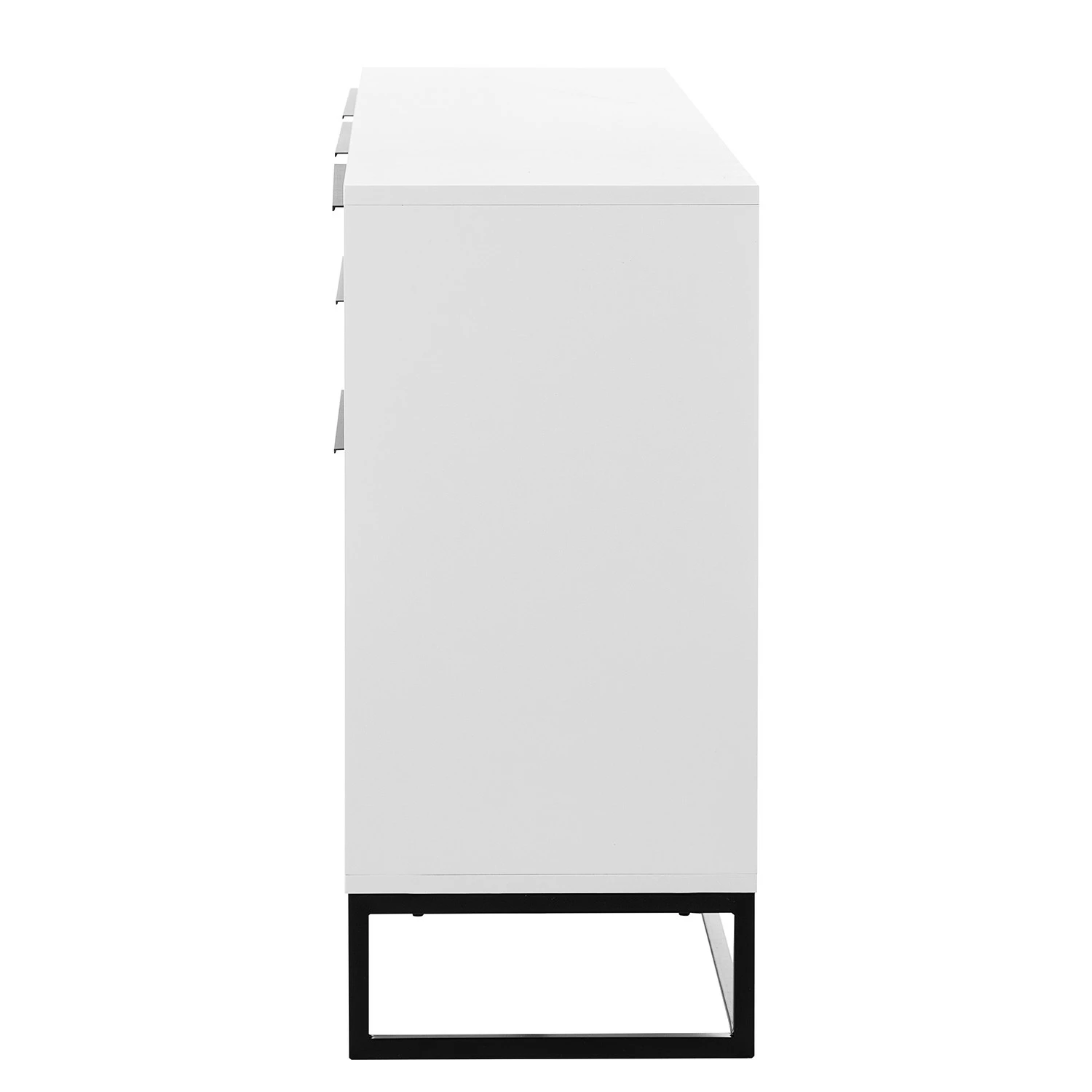 Fredriks Sideboard White Hall II - Matt Weiß / Schwarz 11 Fredriks Sideboard White Hall II - Matt Weiß / Schwarz – Bild 9