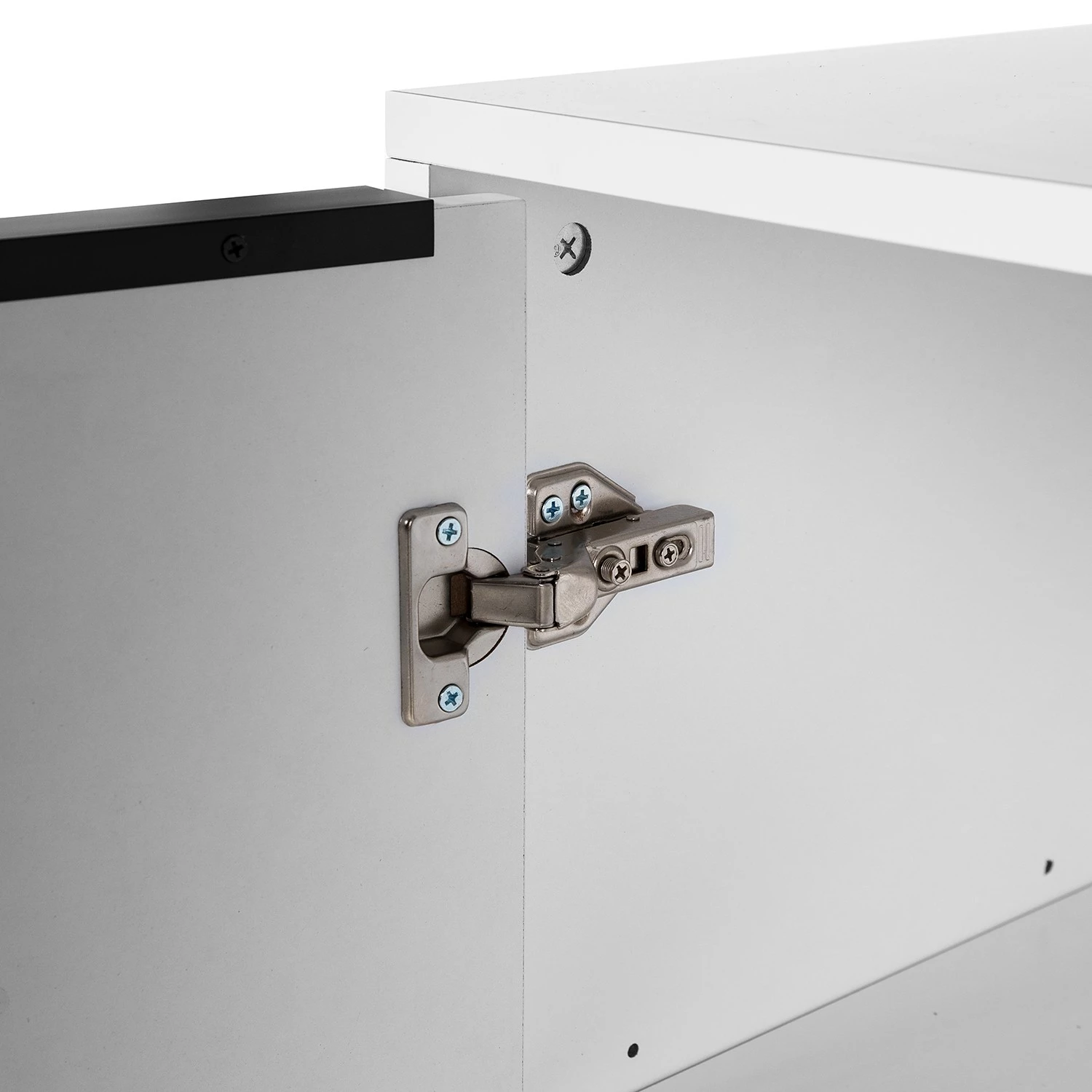 Fredriks Sideboard White Hall II - Matt Weiß / Schwarz 16 Fredriks Sideboard White Hall II - Matt Weiß / Schwarz – Bild 14