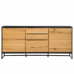 Red Living Sideboard Barview I - Echtholzfurnier - Eiche / Anthrazit -Büromöbel Verkaufsgeschäft 1000218372 210420 14105500002 DETAILS P000000001000218372