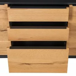 Red Living Sideboard Barview I - Echtholzfurnier - Eiche / Anthrazit -Büromöbel Verkaufsgeschäft 1000218372 210420 14110300006 DETAILS P000000001000218372