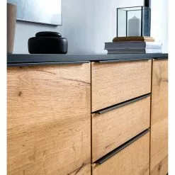 Red Living Sideboard Barview I - Echtholzfurnier - Eiche / Anthrazit -Büromöbel Verkaufsgeschäft 1000218372 210527 08075200005 MOOD DETAILS P000000001000218372 mood