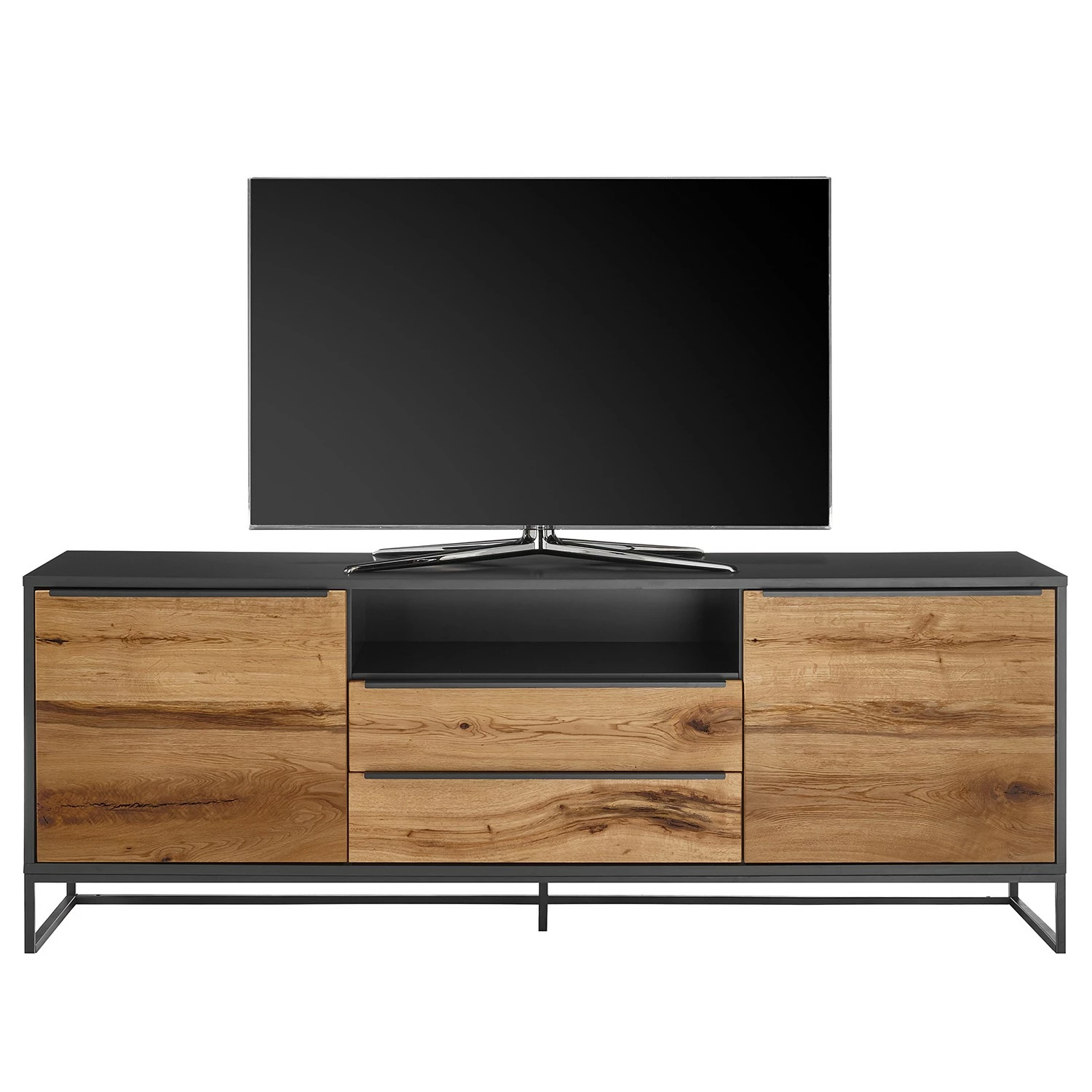 Red Living Sideboard Barview II - Echtholzfurnier - Eiche / Anthrazit 7 Red Living Sideboard Barview II - Echtholzfurnier - Eiche / Anthrazit – Bild 5