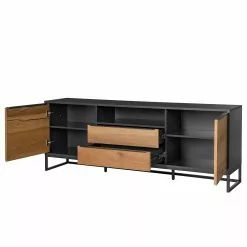 Red Living Sideboard Barview II - Echtholzfurnier - Eiche / Anthrazit 36 Red Living Sideboard Barview II - Echtholzfurnier - Eiche / Anthrazit -Büromöbel Verkaufsgeschäft 1000218373 210303 09075000003 DETAILS P000000001000218373