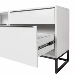 Fredriks Lowboard White Hall II - Matt Weiß / Schwarz 30 Fredriks Lowboard White Hall II - Matt Weiß / Schwarz -Büromöbel Verkaufsgeschäft 1000218377 210311 10581700020 DETAILS P000000001000218377