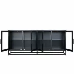 Ars manufacti Sideboard Kayys - Glas / Metall - Schwarz 24 Ars manufacti Sideboard Kayys - Glas / Metall - Schwarz -Büromöbel Verkaufsgeschäft 1000219025 210121 07301900025 DETAILS P000000001000219025