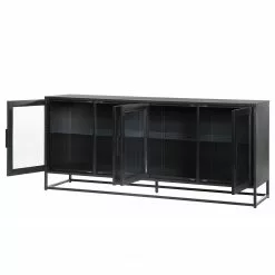 Ars manufacti Sideboard Kayys - Glas / Metall - Schwarz 33 Ars manufacti Sideboard Kayys - Glas / Metall - Schwarz -Büromöbel Verkaufsgeschäft 1000219025 210330 15112500026 DETAILS P000000001000219025