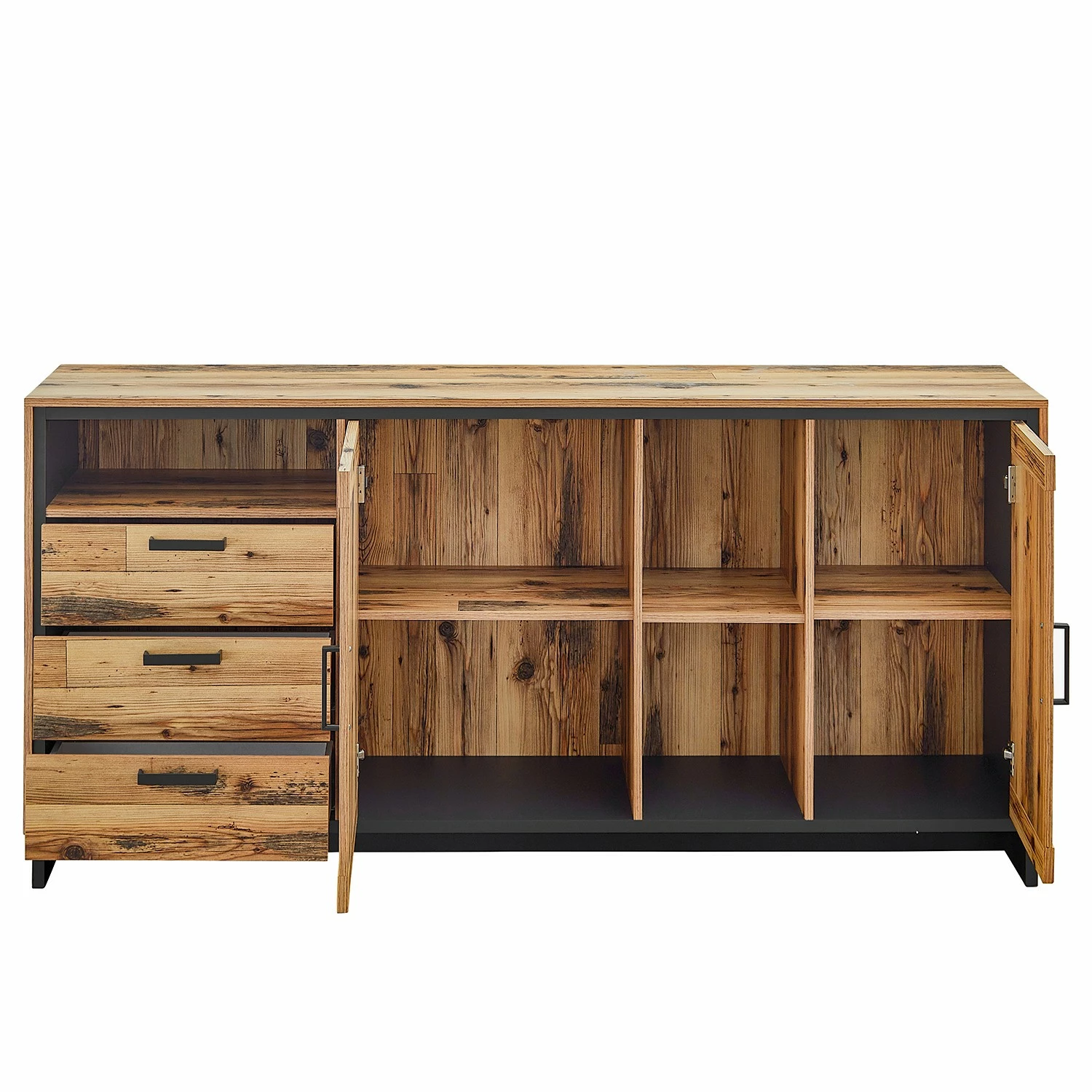 Ridgevalley Sideboard Priay - Lärche Dekor / Graphit 8 Ridgevalley Sideboard Priay - Lärche Dekor / Graphit – Bild 6