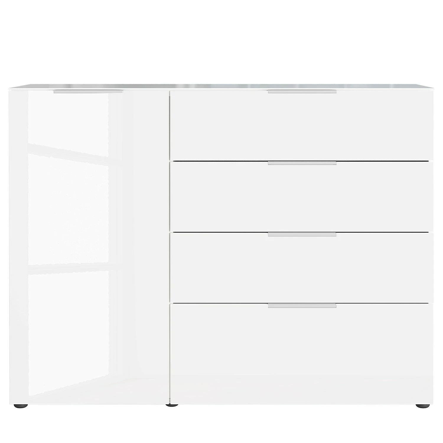 Germania Sideboard Oakland I - Glas - Weiß 5 Germania Sideboard Oakland I - Glas - Weiß – Bild 3