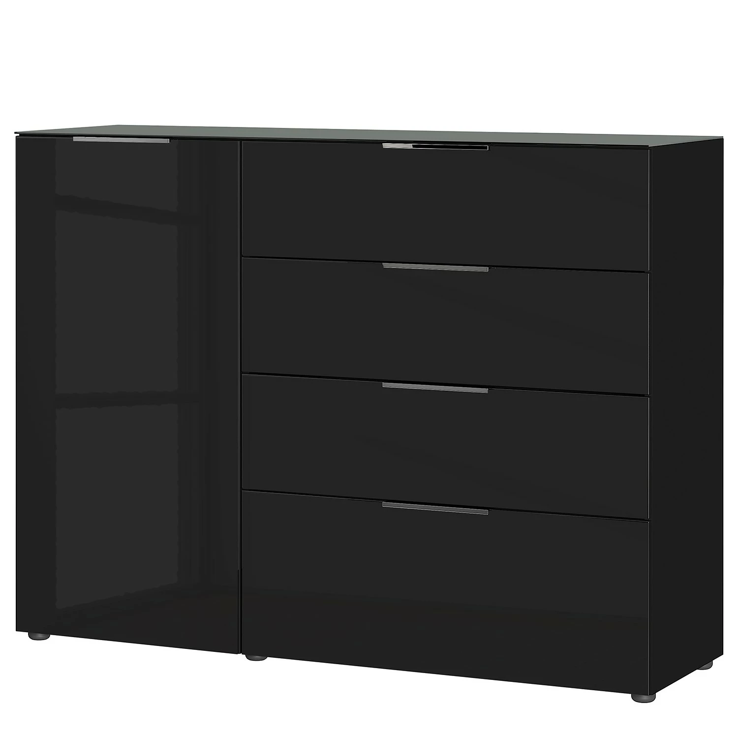 Germania Sideboard Oakland I - Glas - Schwarz 3 Germania Sideboard Oakland I - Glas - Schwarz