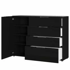 Germania Sideboard Oakland I - Glas - Schwarz 12 Germania Sideboard Oakland I - Glas - Schwarz -Büromöbel Verkaufsgeschäft 1000223285 200826 06242000069 DETAILS P000000001000223285