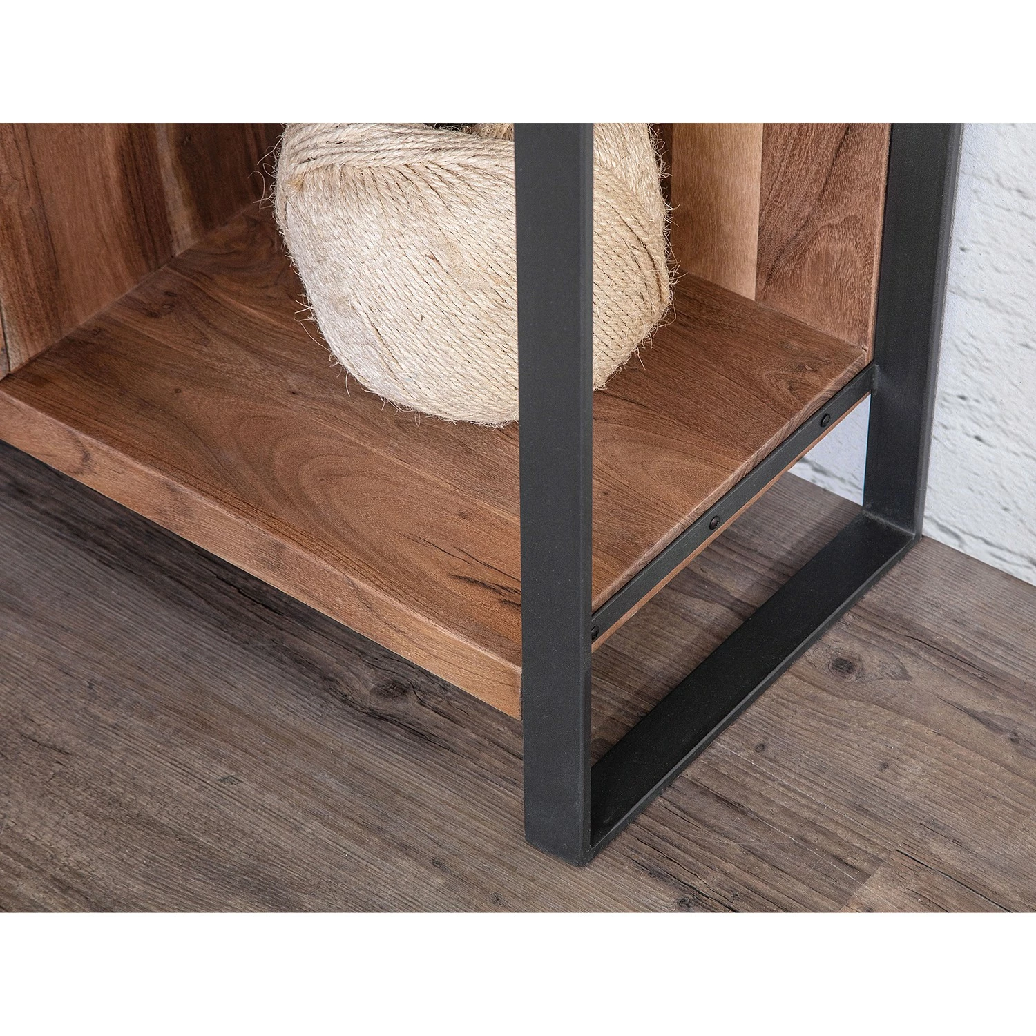 Ars manufacti Highboard Leyma - Rattan / Akazie massiv - Akazie / Anthrazit 8 Ars manufacti Highboard Leyma - Rattan / Akazie massiv - Akazie / Anthrazit – Bild 6