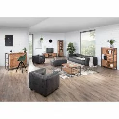 Ars manufacti Regal Leyma II - Rattan / Akazie massiv - Akazie / Anthrazit -Büromöbel Verkaufsgeschäft 1000223496 200826 12361600087 MOOD DETAILS P000000001000223496 mood