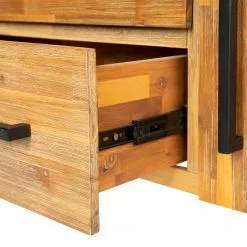 Ars manufacti Sideboard Urban Industry I - Akazie teilmassiv / Metall - Akazie / Schwarz -Büromöbel Verkaufsgeschäft 1000224201 210908 15541900008 DETAILS P000000001000224201