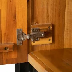 Ars manufacti Sideboard Urban Industry I - Akazie teilmassiv / Metall - Akazie / Schwarz -Büromöbel Verkaufsgeschäft 1000224201 210908 15541900013 DETAILS P000000001000224201