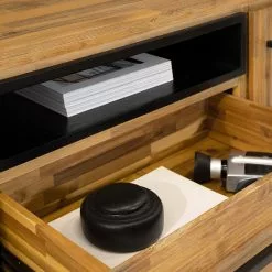 Ars manufacti Sideboard Urban Industry I - Akazie teilmassiv / Metall - Akazie / Schwarz -Büromöbel Verkaufsgeschäft 1000224201 220118 132848000037 DETAILS P000000001000224201