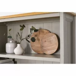 Maison Belfort Regal Lavalle - Kiefer teilmassiv - Kiefer / Hellgrau -Büromöbel Verkaufsgeschäft 1000224204 210723 09290000020 DETAILS P000000001000224204