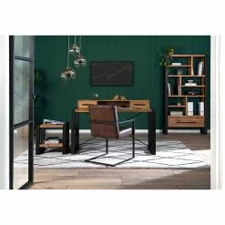 Ars manufacti Schreibtisch Urban Industry - Akazie massiv / Metall - Akazie / Schwarz -Büromöbel Verkaufsgeschäft 1000224208 220127 163251000021 MOOD DETAILS P000000001000224208 mood