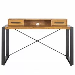 Ars manufacti Schreibtisch Urban Industry - Akazie massiv / Metall - Akazie / Schwarz -Büromöbel Verkaufsgeschäft 1000224208 220128 171140000030 DETAILS P000000001000224208