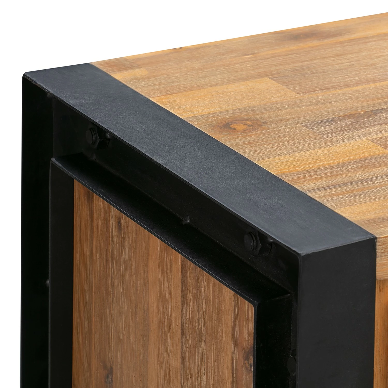 Ars manufacti Sideboard Urban Industry IV - Akazie teilmassiv / Metall - Akazie / Schwarz 16 Ars manufacti Sideboard Urban Industry IV - Akazie teilmassiv / Metall - Akazie / Schwarz – Bild 14