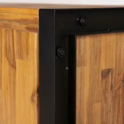 Ars manufacti Sideboard Urban Industry II - Akazie teilmassiv / Metall - Akazie / Schwarz -Büromöbel Verkaufsgeschäft 1000224223 210908 15542000040 DETAILS P000000001000224223