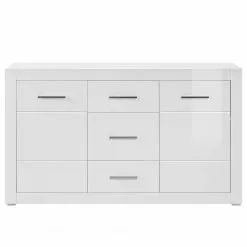 Loftscape Sideboard Bricktown II - Hochglanz Weiß / Matt Weiß -Büromöbel Verkaufsgeschäft 1000224403 200904 12224100089 DETAILS P000000001000224403