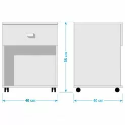 Wimex Rollcontainer Cindy -Büromöbel Verkaufsgeschäft 1000224523 220107 144343000553 SKETCH DETAILS P000000001000224523 sketch