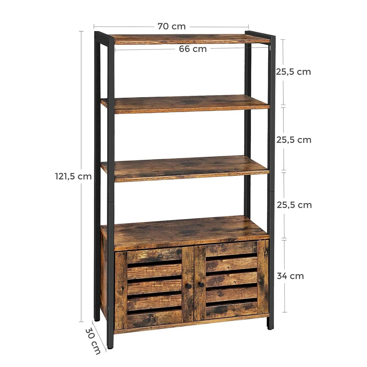 Red Living Regal Condover II - Braun / Schwarz 8 Red Living Regal Condover II - Braun / Schwarz – Bild 6