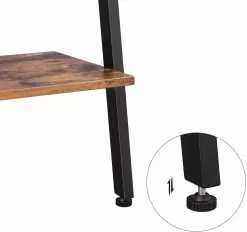 Red Living Leiterregal Crosshill II - Braun / Schwarz -Büromöbel Verkaufsgeschäft 1000226190 200922 17383700068 DETAILS P000000001000226190