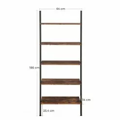 Red Living Leiterregal Crosshill II - Braun / Schwarz -Büromöbel Verkaufsgeschäft 1000226190 200922 17383700069 SKETCH DETAILS P000000001000226190 sketch