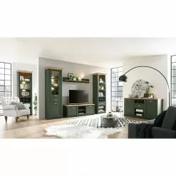 Norrwood Regal Cardet I - Moosgrün / Eiche Wotan Dekor -Büromöbel Verkaufsgeschäft 1000227558 201016 13033800039 MOOD DETAILS P000000001000227558 mood