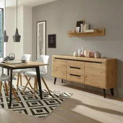 Loftscape Sideboard Tornac - Eiche Artisan Dekor / Schwarz -Büromöbel Verkaufsgeschäft 1000228643 201028 06330900078 MOOD DETAILS P000000001000228643 mood