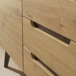 Loftscape Sideboard Tornac - Eiche Artisan Dekor / Schwarz -Büromöbel Verkaufsgeschäft 1000228643 201028 06331800081 DETAILS P000000001000228643