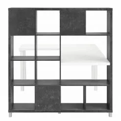 Furnitive Schreibtischkombination Lurs - Beton Dekor / Weiß -Büromöbel Verkaufsgeschäft 1000229600 201104 14092100128 DETAILS P000000001000229600