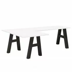 Mooved Eckschreibtisch Leeton I - Anthrazit / Weiß