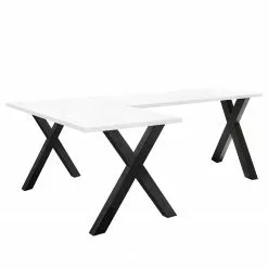 Mooved Eckschreibtisch Leeton II - Anthrazit / Weiß