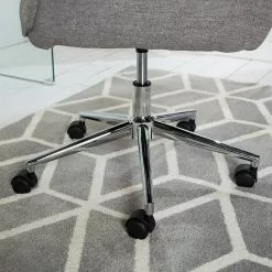 Furnitive Bürostuhl Valady II - Microfaser / Eisen - Grau / Chrom -Büromöbel Verkaufsgeschäft 1000230741 220629 033 DETAILS P000000001000230741