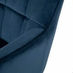 Furnitive Bürostuhl Valady I - Samt / Eisen - Blau / Schwarz -Büromöbel Verkaufsgeschäft 1000230746 220322 035 DETAILS P000000001000230746