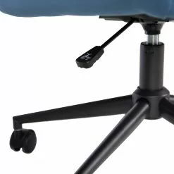 Furnitive Bürostuhl Valady I - Samt / Eisen - Blau / Schwarz -Büromöbel Verkaufsgeschäft 1000230746 220322 037 DETAILS P000000001000230746