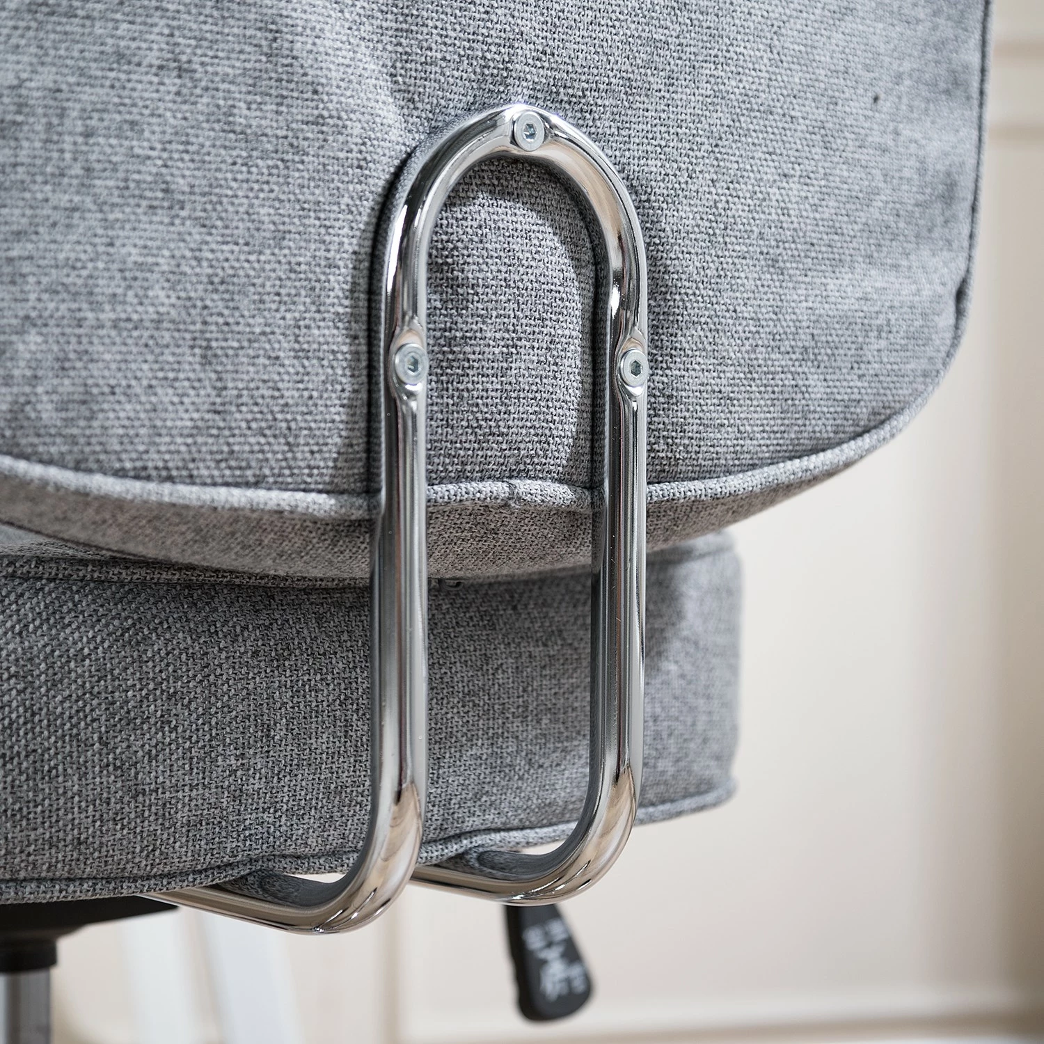 Furnitive Bürostuhl Orlu II - Webstoff / Eisen - Hellgrau / Chrom 10 Furnitive Bürostuhl Orlu II - Webstoff / Eisen - Hellgrau / Chrom – Bild 8