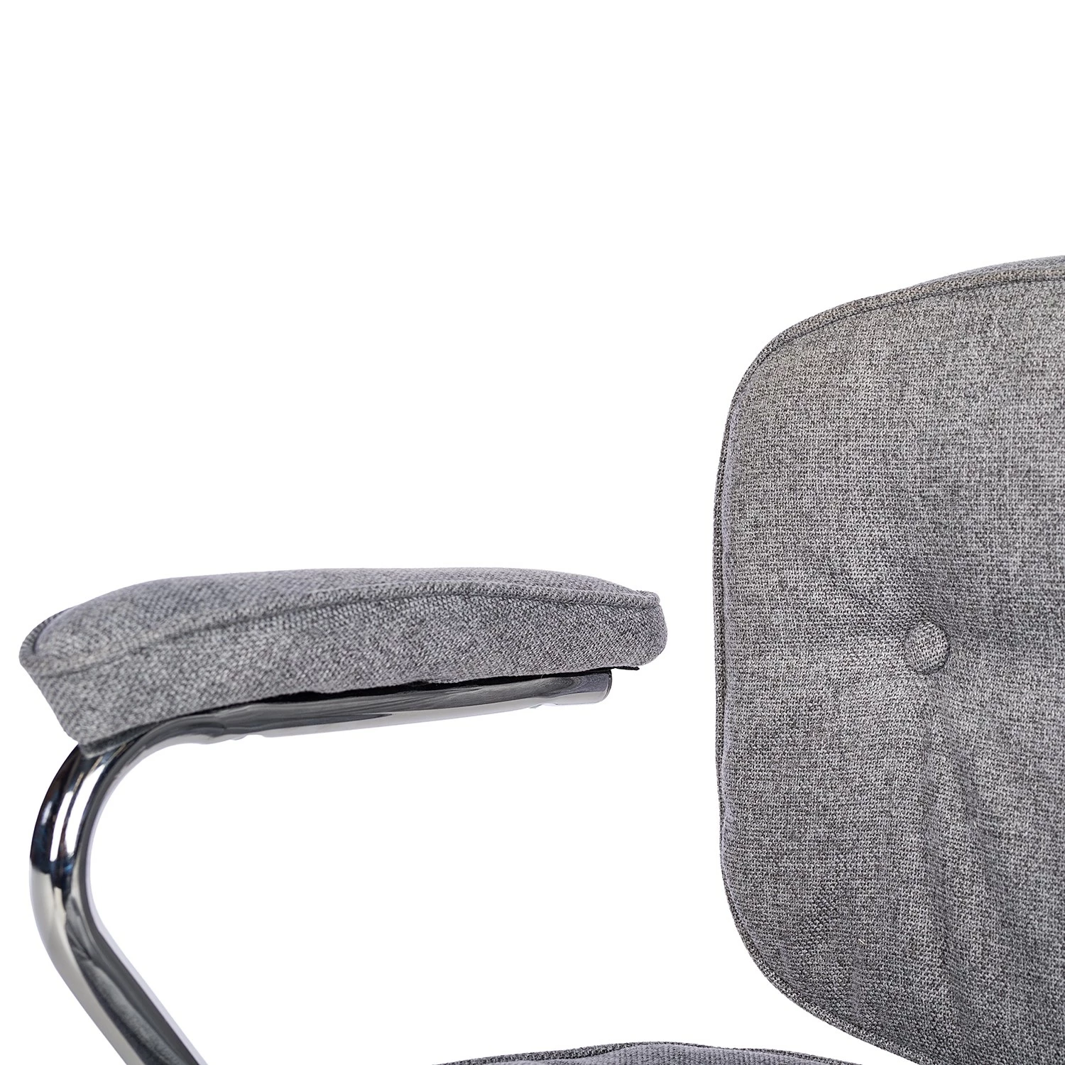 Furnitive Bürostuhl Orlu II - Webstoff / Eisen - Hellgrau / Chrom 13 Furnitive Bürostuhl Orlu II - Webstoff / Eisen - Hellgrau / Chrom – Bild 11