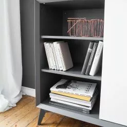 Loftscape Sideboard Nevez II - Weiß / Grau -Büromöbel Verkaufsgeschäft 1000230749 201113 13074300012 DETAILS P000000001000230749