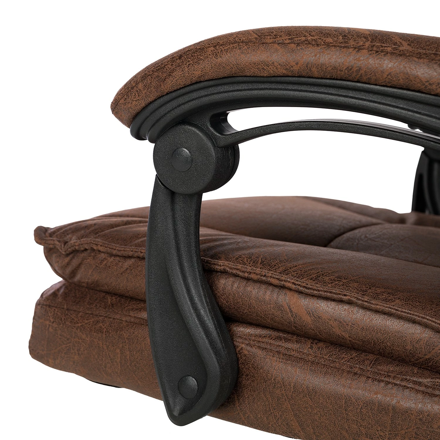 Furnitive Chefsessel Wisdom - Microfaser / Kunststoff - Vintage Braun / Schwarz 14 Furnitive Chefsessel Wisdom - Microfaser / Kunststoff - Vintage Braun / Schwarz – Bild 12