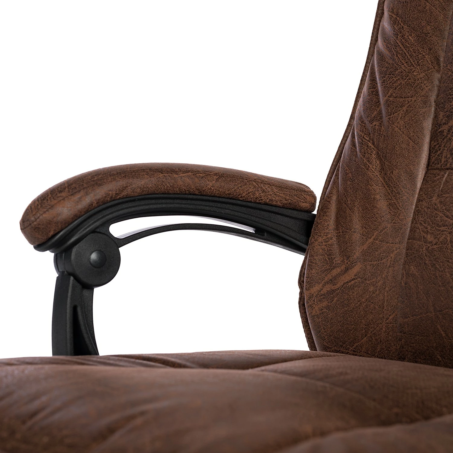 Furnitive Chefsessel Wisdom - Microfaser / Kunststoff - Vintage Braun / Schwarz 17 Furnitive Chefsessel Wisdom - Microfaser / Kunststoff - Vintage Braun / Schwarz – Bild 15