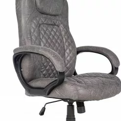 Furnitive Chefsessel Loyalton - Microfaser / Kunststoff - Vintage Grau / Schwarz -Büromöbel Verkaufsgeschäft 1000230754 220330 032 DETAILS P000000001000230754