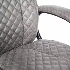 Furnitive Chefsessel Loyalton - Microfaser / Kunststoff - Vintage Grau / Schwarz -Büromöbel Verkaufsgeschäft 1000230754 220330 033 DETAILS P000000001000230754